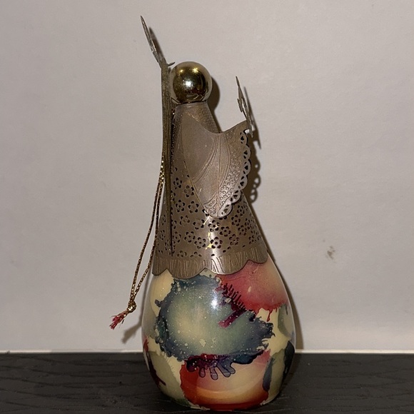 Russ Berrie Angel of Love Glass Votive with  Butterfly Wings Holding a Lantern - Picture 4 of 7